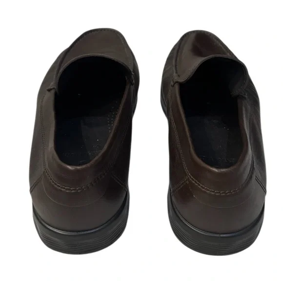 Ecco Men's S Lite Moc Classic Leather Loafers Dark Brown Shoes Size 11